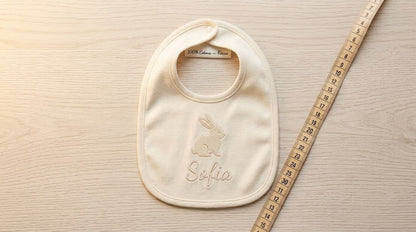 Bavaglino personalizzato con il nome del bambino – Fiocco