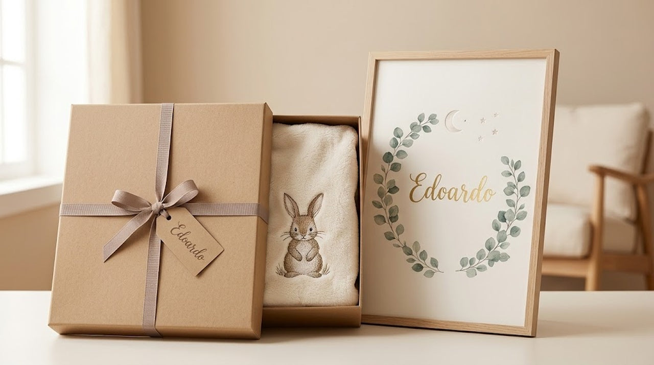 Edoardo, confezione regalo Kit Nascita Fiocco